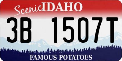 ID license plate 3B1507T