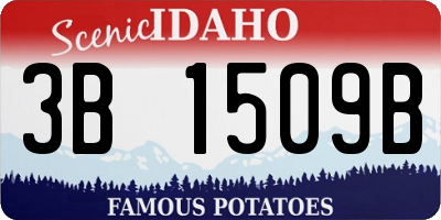 ID license plate 3B1509B