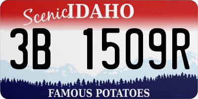 ID license plate 3B1509R