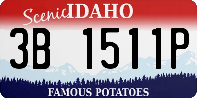 ID license plate 3B1511P