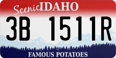 ID license plate 3B1511R