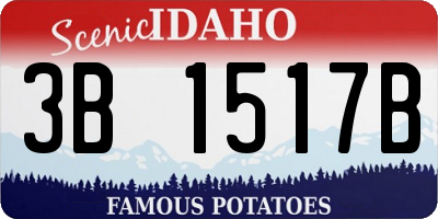 ID license plate 3B1517B