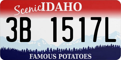 ID license plate 3B1517L