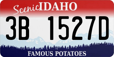 ID license plate 3B1527D