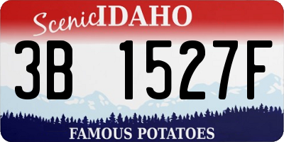 ID license plate 3B1527F