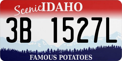 ID license plate 3B1527L