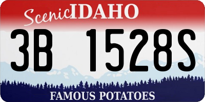 ID license plate 3B1528S