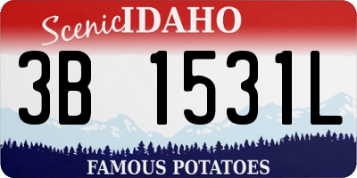 ID license plate 3B1531L