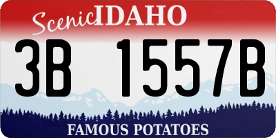 ID license plate 3B1557B