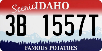 ID license plate 3B1557T