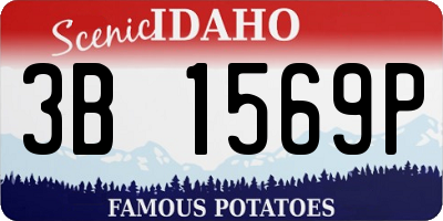 ID license plate 3B1569P