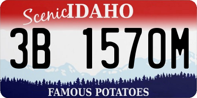 ID license plate 3B1570M