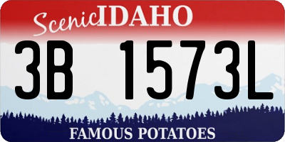ID license plate 3B1573L