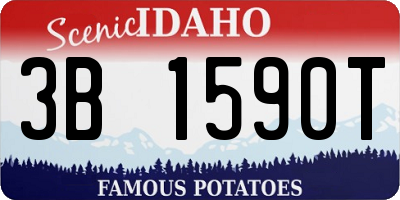 ID license plate 3B1590T