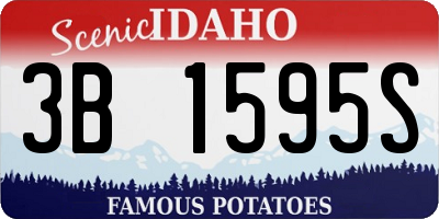 ID license plate 3B1595S