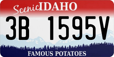ID license plate 3B1595V