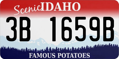 ID license plate 3B1659B