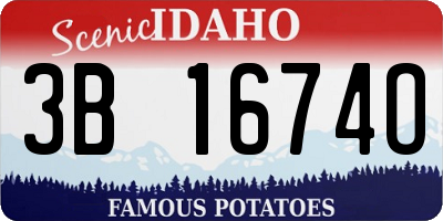 ID license plate 3B1674O
