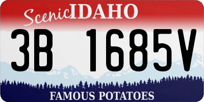 ID license plate 3B1685V