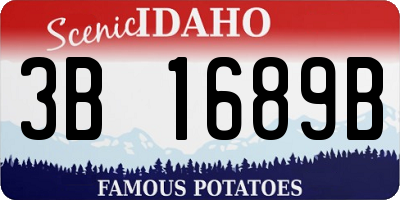 ID license plate 3B1689B
