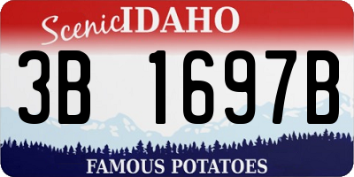 ID license plate 3B1697B