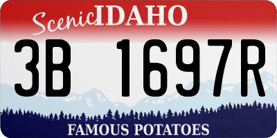 ID license plate 3B1697R