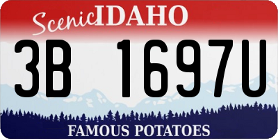 ID license plate 3B1697U