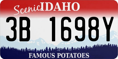 ID license plate 3B1698Y