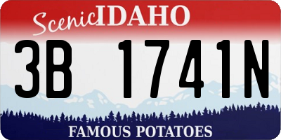 ID license plate 3B1741N