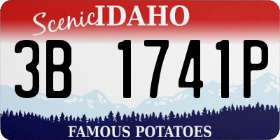 ID license plate 3B1741P
