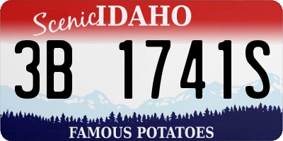 ID license plate 3B1741S
