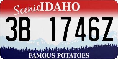 ID license plate 3B1746Z