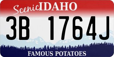 ID license plate 3B1764J