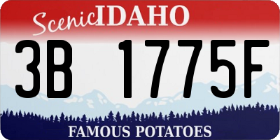 ID license plate 3B1775F