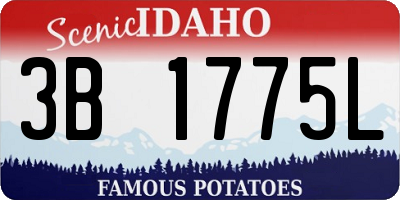 ID license plate 3B1775L