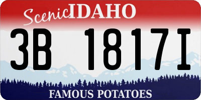 ID license plate 3B1817I