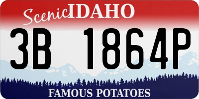 ID license plate 3B1864P