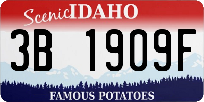 ID license plate 3B1909F