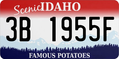 ID license plate 3B1955F