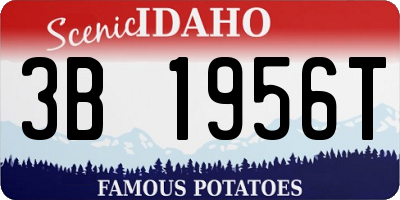 ID license plate 3B1956T