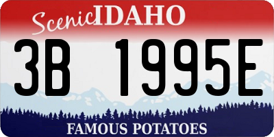 ID license plate 3B1995E