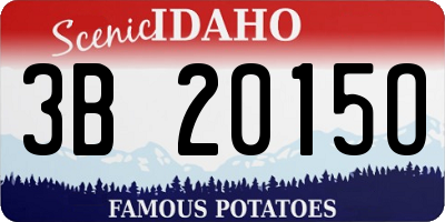 ID license plate 3B2015O