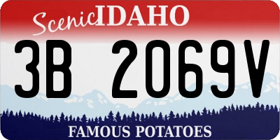 ID license plate 3B2069V