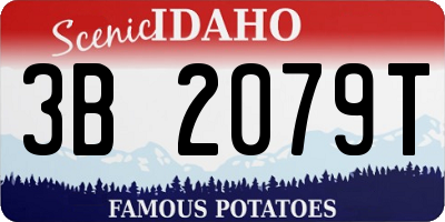 ID license plate 3B2079T