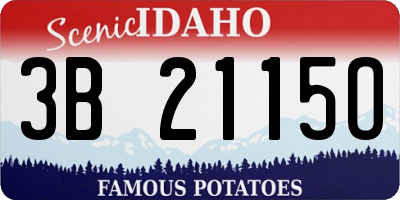 ID license plate 3B2115O