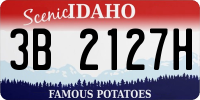 ID license plate 3B2127H