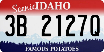 ID license plate 3B2127Q