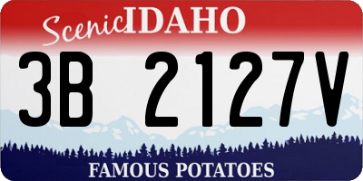 ID license plate 3B2127V