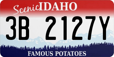 ID license plate 3B2127Y