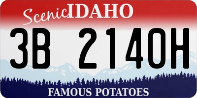 ID license plate 3B2140H